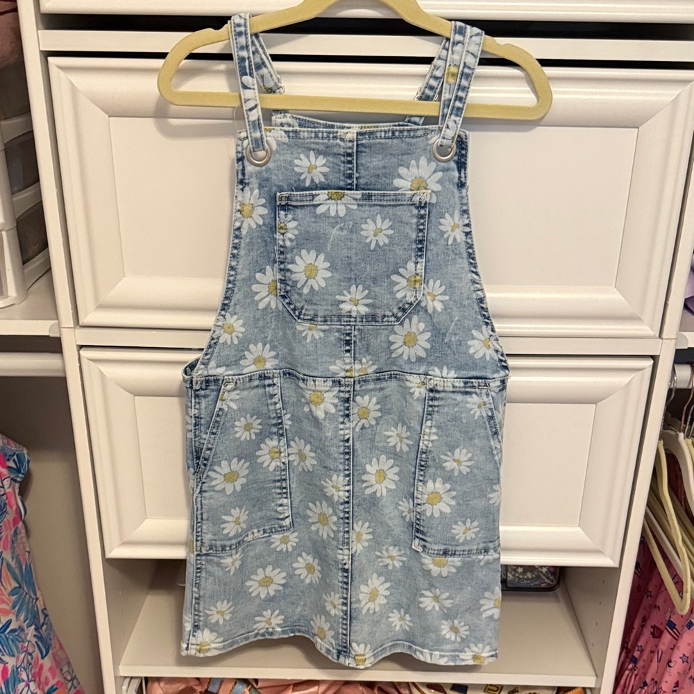 Cat & Jack Blue Floral Denim Dress